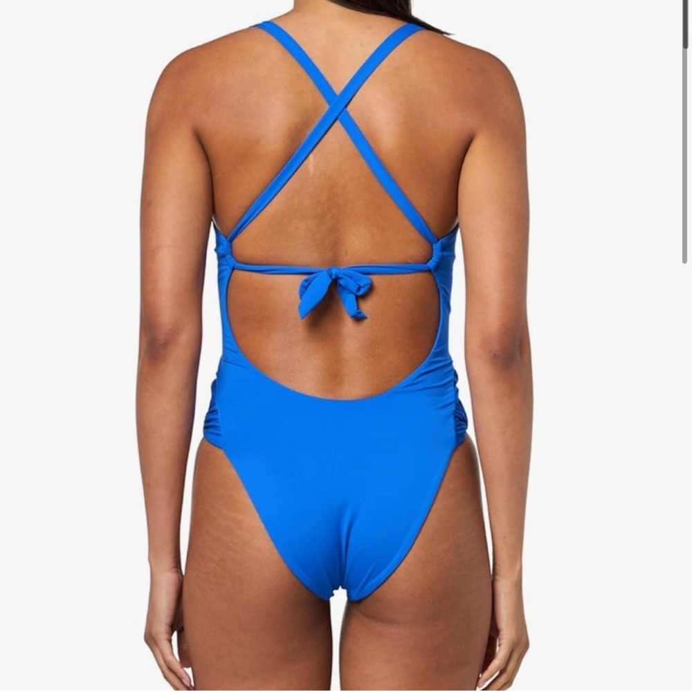 BECCA Women's Standard Baja Mar Bandeau One Piece Swimsuit, Scoop Neck, Bathing - Picture 2 of 13